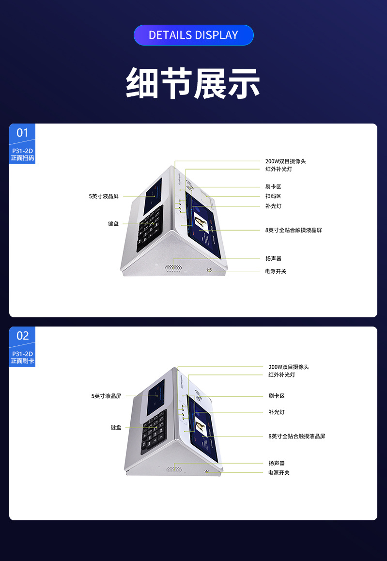 消費設(shè)備細節(jié)尺寸展示